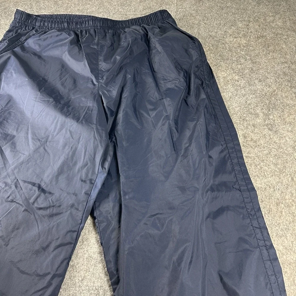 Nike Track Pants Mens XL VTG 90s Y2K Blue Embroidery Ankle Zip Activewear